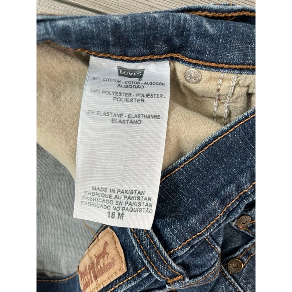 Levi's 512 Straight Leg Jeans Blue 16 Medium - Picture 5 of 5
